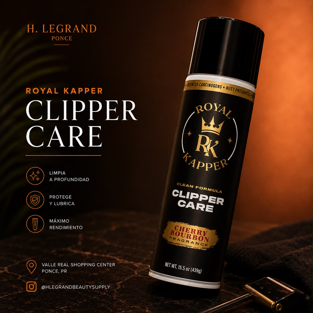 Royal Kapper Clipper Care - Cherry Bourbon