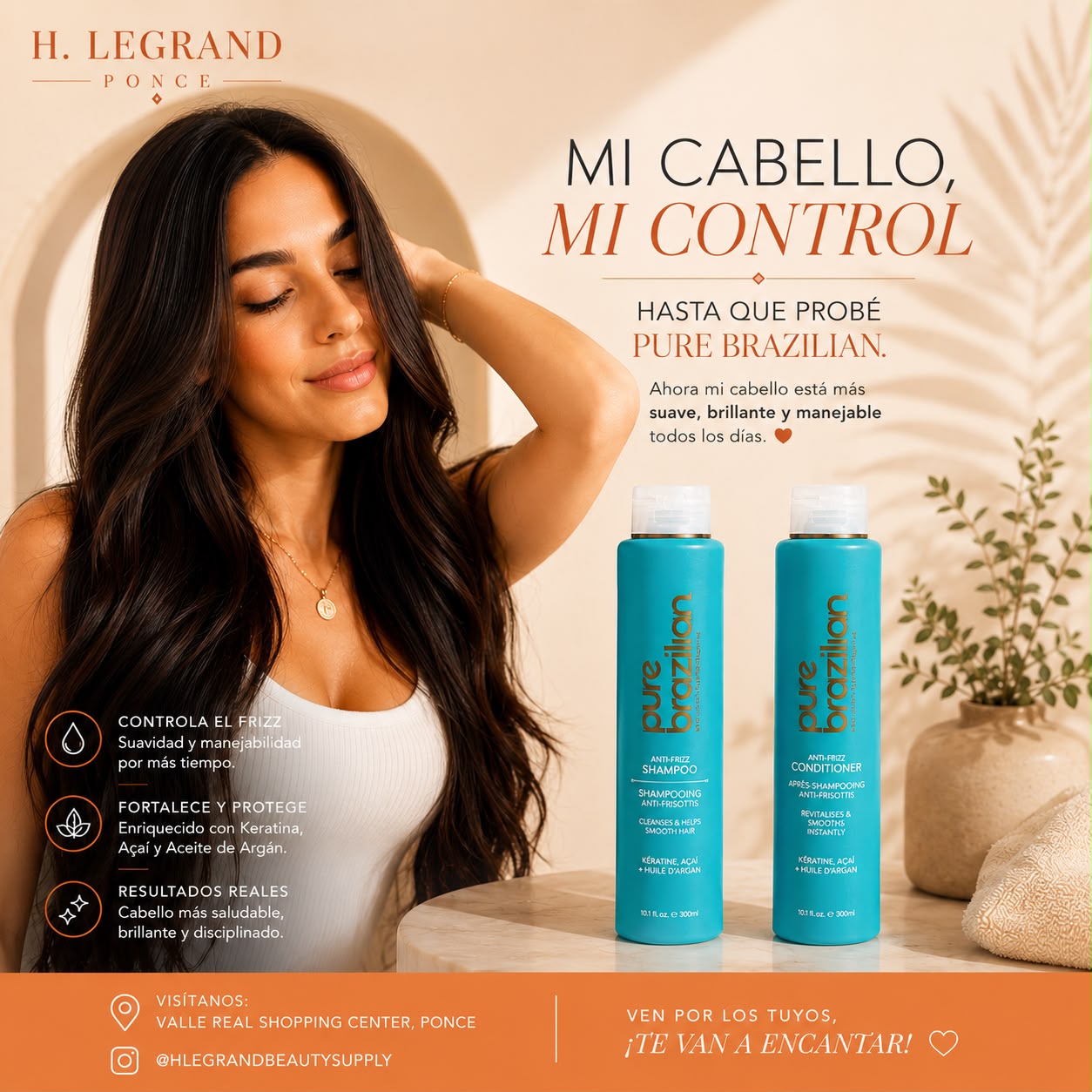 Pure Brazilian Anti-Frizz DUO Shampoo & Conditioner