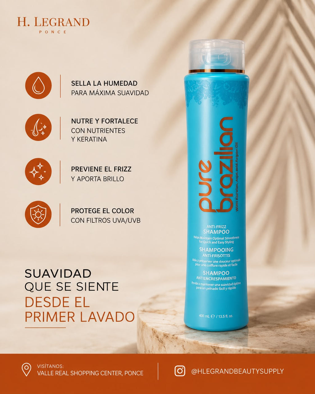 Pure Brazilian Daily Anti-Frizz Shampoo