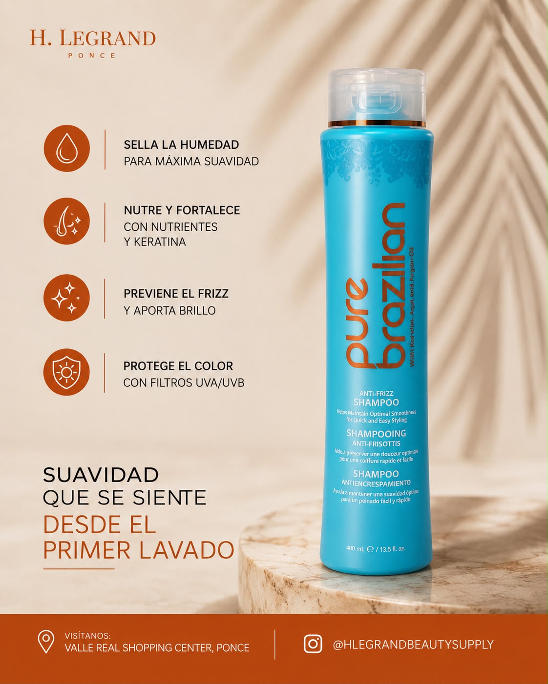Pure Brazilian Daily Anti-Frizz Shampoo
