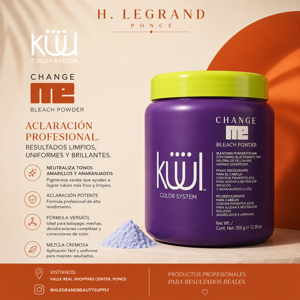 Küül Change Me Blue Bleach Powder 350g | Professional Hair Lightener