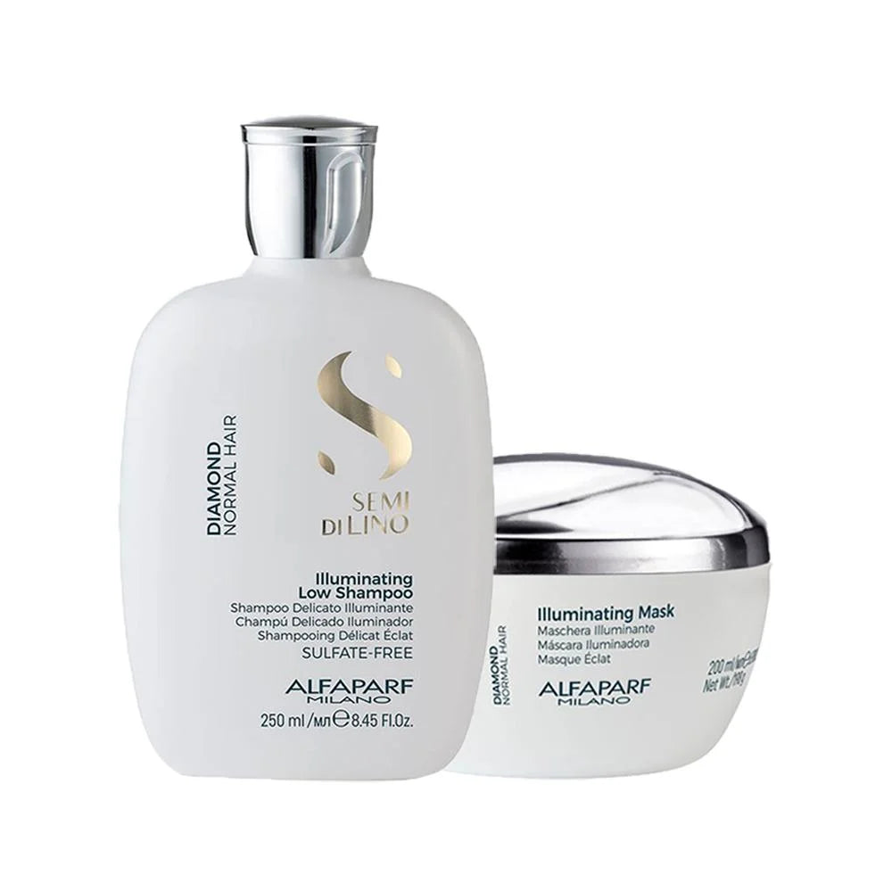 Alfaparf Semi di Lino Shine Bright Illuminating Gift Set – Normal Hair