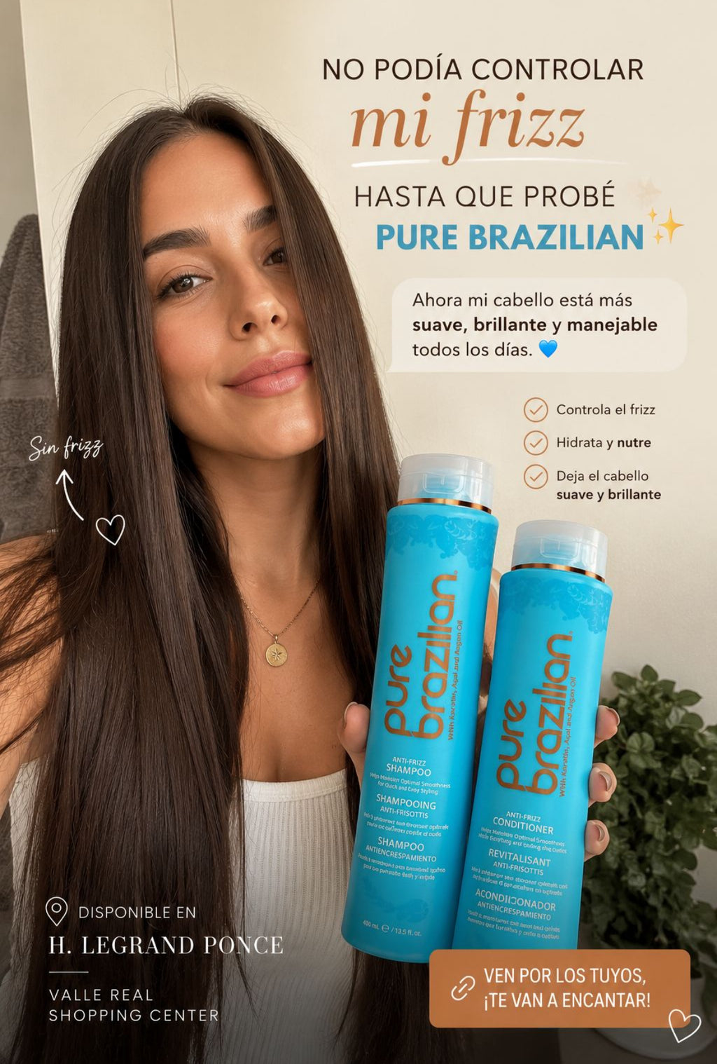 Pure Brazilian Daily Anti-Frizz Shampoo