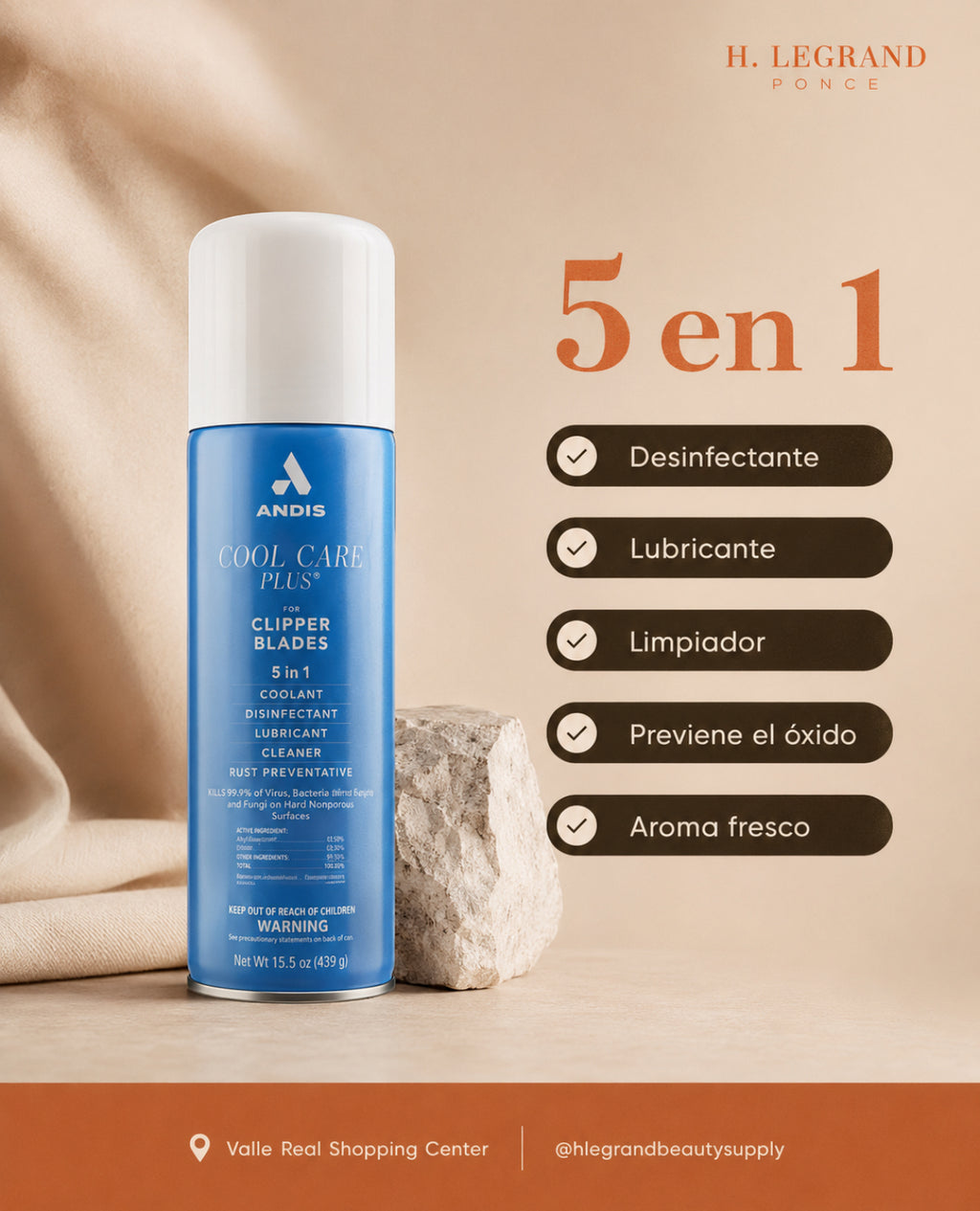 Cool Care Plus 5-in-1 Andis Spray